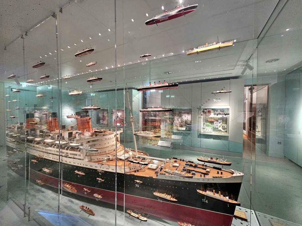 MSC Cruises, Cruise Travelers, MSC Preziosa, Southamton, London, United Kingdom | Visitors exploring the Southampton Titanic Museum, showcasing Titanic artifacts and exhibits, highlighting maritime history and the impact on Southampton heritage.