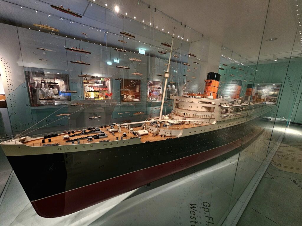 MSC Cruises, Cruise Travelers, MSC Preziosa, Southamton, London, United Kingdom | Visitors exploring the Southampton Titanic Museum, showcasing Titanic artifacts and exhibits, highlighting maritime history and the impact on Southampton heritage.